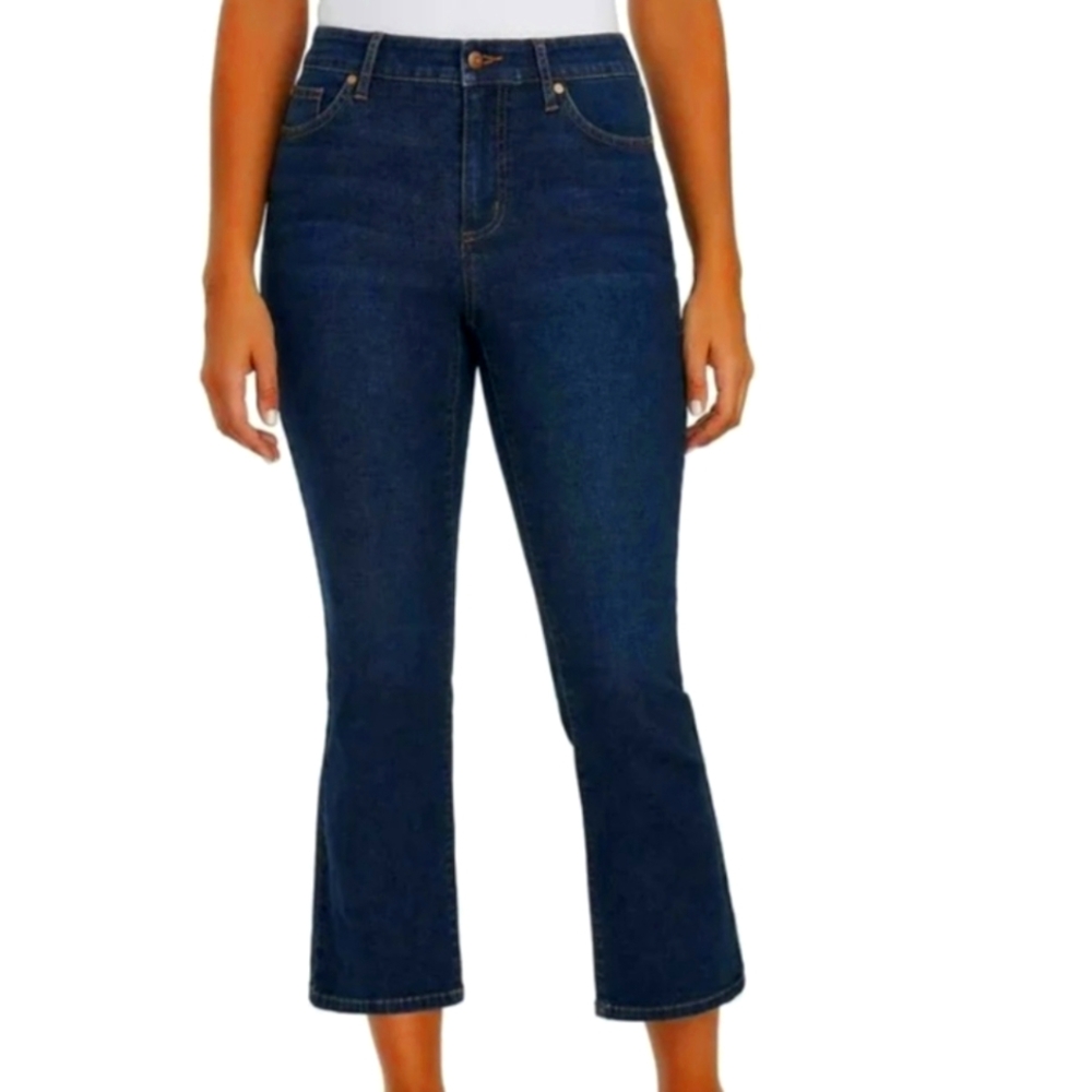 Chaps Jeans Mid Rise Crop Kick